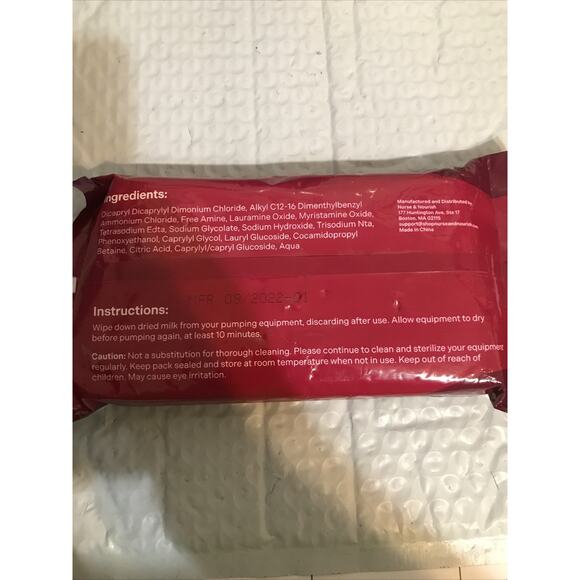 Nurse&Nourish Pump Cleaning Wipes 30 Wipes - Picture 2 of 3